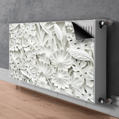 Dekorativní magnet na radiátor Mramorové listy