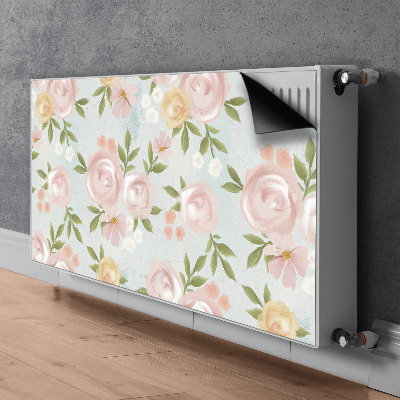 Dekorativní magnet na radiátor Akvarely květin