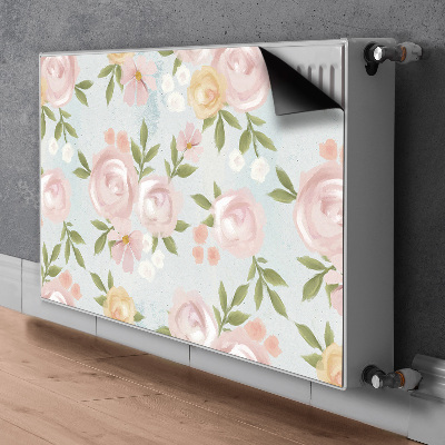 Dekorativní magnet na radiátor Akvarely květin
