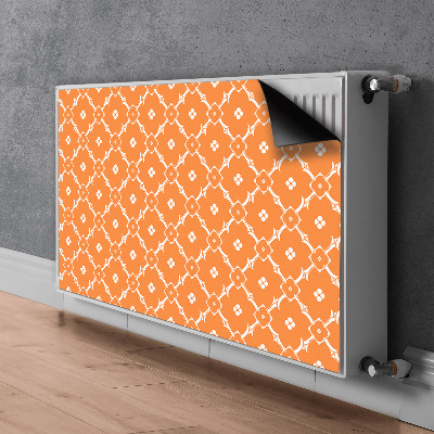 Magnetický kryt na radiátor Oranžové květy