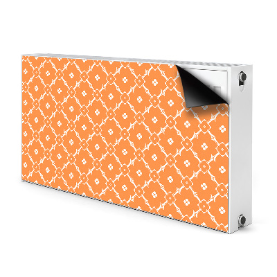 Magnetický kryt na radiátor Oranžové květy