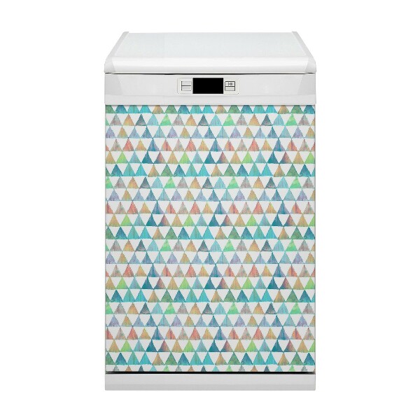 Magnet na myčku dekorativní Geometrické trojúhelníky
