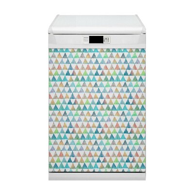 Magnet na myčku dekorativní Geometrické trojúhelníky