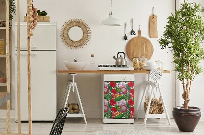 Magnet na myčku moderní Barevné květiny