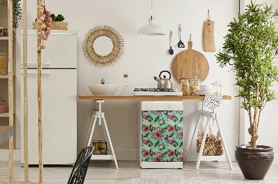Magnet na myčku moderní Listy a květiny