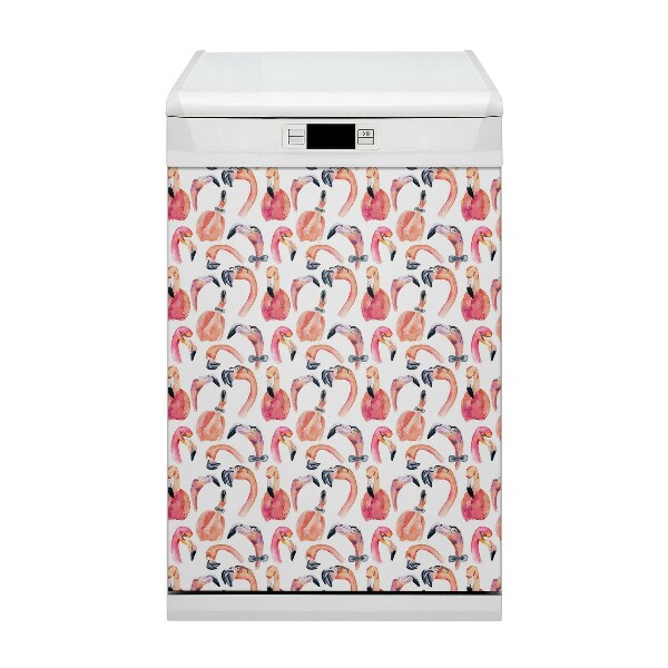 Magnet na myčku dekorativní Crazy flamingos