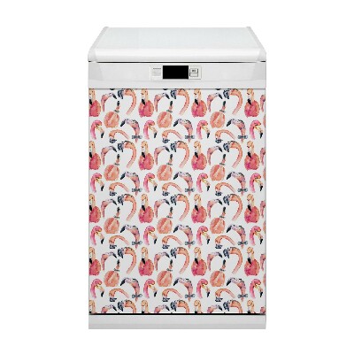 Magnet na myčku dekorativní Crazy flamingos