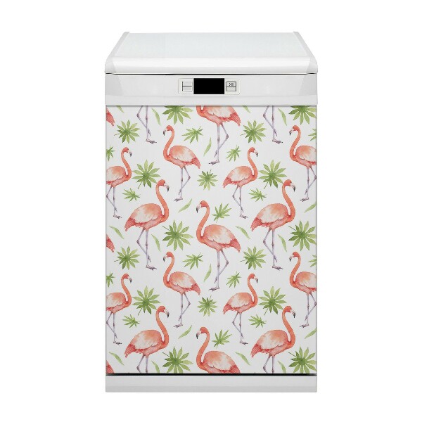Magnet na myčku Flamingos