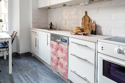 Magnet na myčku moderní Růže a hortenzie