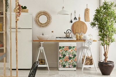 Magnet na myčku moderní Nástěnné květiny