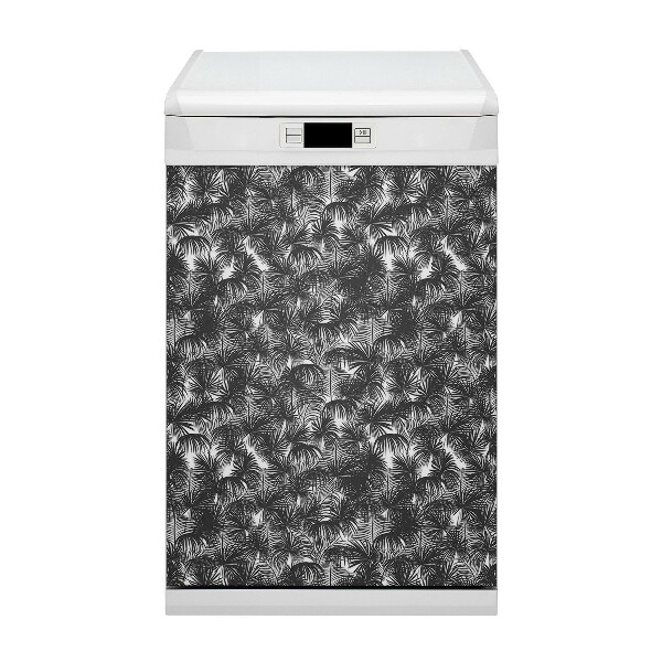 Magnet na myčku Černé palmy