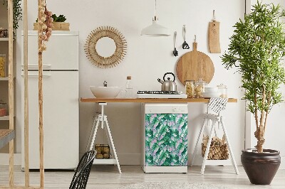 Magnet na myčku dekorativní Pastelové listy