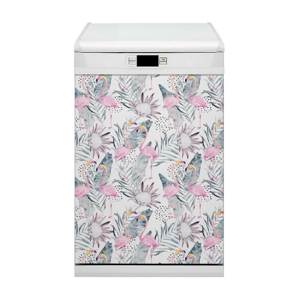 Magnet na myčku Flamingos