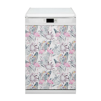 Magnet na myčku Flamingos
