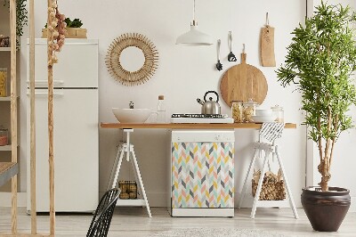Magnet na myčku Pastel herringbone