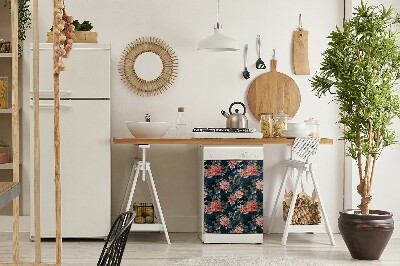Magnet na myčku moderní Červené pivoňky