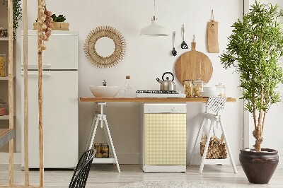 Magnet na myčku dekorativní Žlutá mřížka