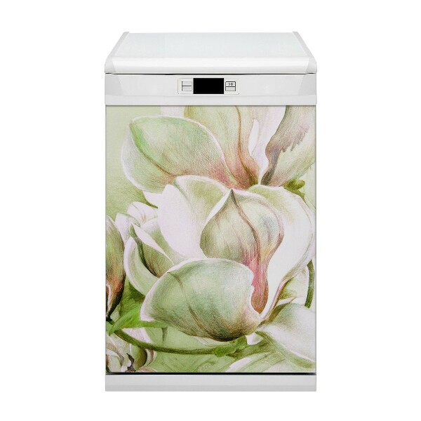 Magnet na myčku moderní Magnolia květiny