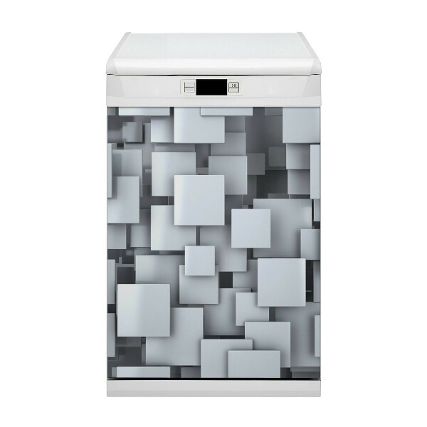 Magnet na myčku Šedé bloky