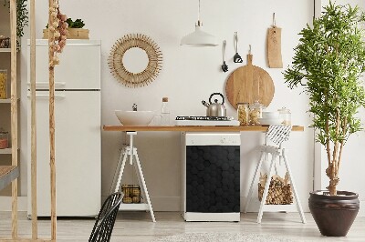 Magnet na myčku vyšperkovaný Hexagon black