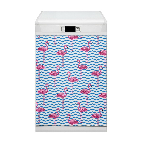 Magnet na myčku Flamingos
