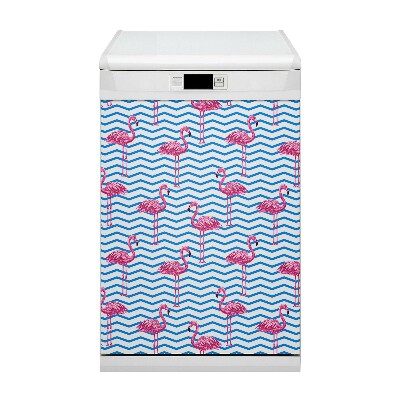 Magnet na myčku Flamingos