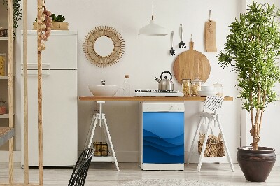 Magnet na myčku dekorativní Modrý křížení