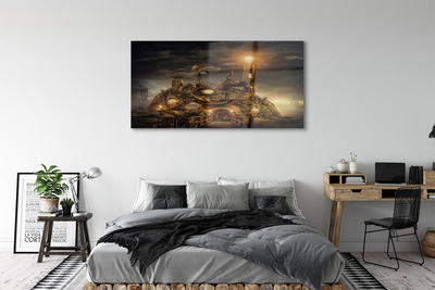 akrylový obraz Lucerna mraky plavidel