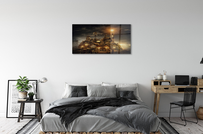 akrylový obraz Lucerna mraky plavidel