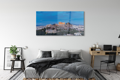 akrylový obraz Řecko Panorama v Aténách