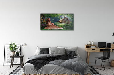 akrylový obraz Bažant female forest