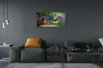 akrylový obraz Bažant female forest