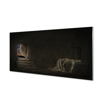 akrylový obraz jeskyně kříže