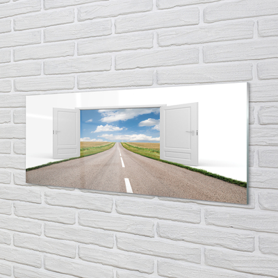 akrylový obraz Polní cesta 3d dveře