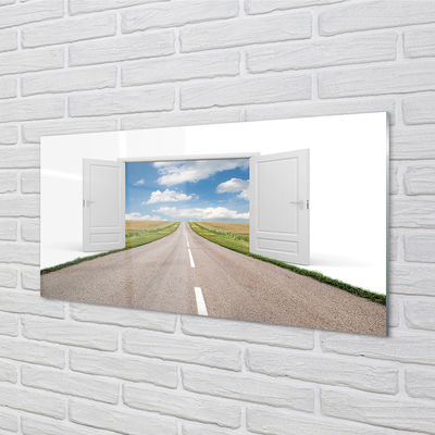 akrylový obraz Polní cesta 3d dveře
