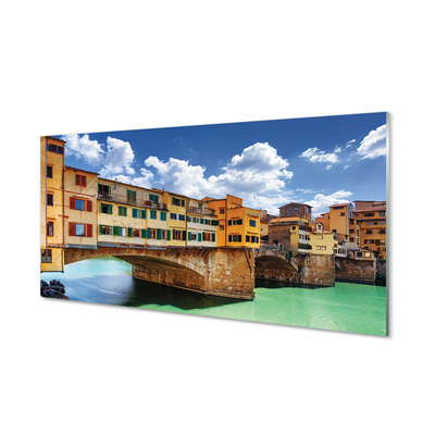 akrylový obraz Italy River Mosty budovy