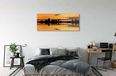 akrylový obraz Sun City letadla