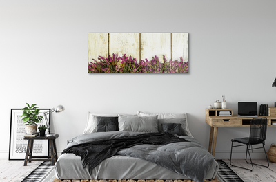 akrylový obraz Fialové květy desky