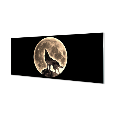 akrylový obraz wolf moon