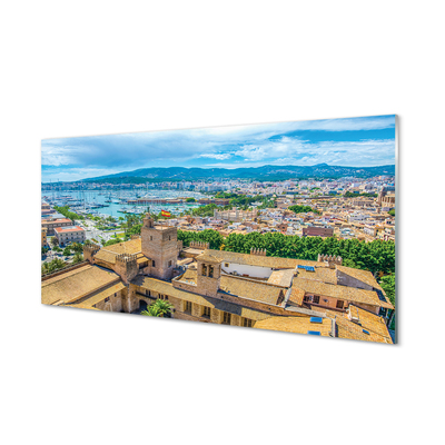 akrylový obraz Španělsko Port pobřeží město