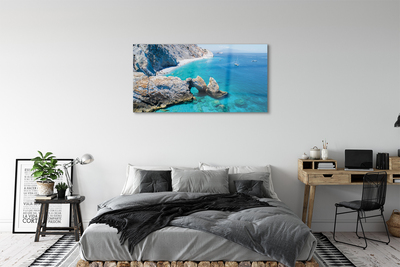 akrylový obraz Řecko Beach břehu moře