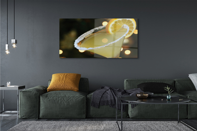 akrylový obraz koktejl citrón