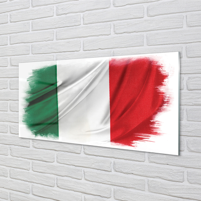 akrylový obraz flag itálie