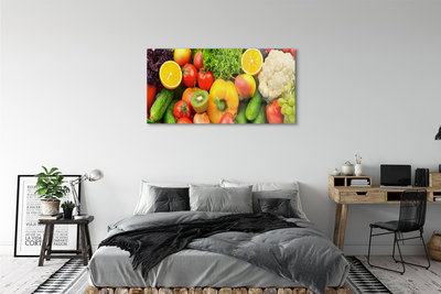 akrylový obraz Květák okurka Kiwi
