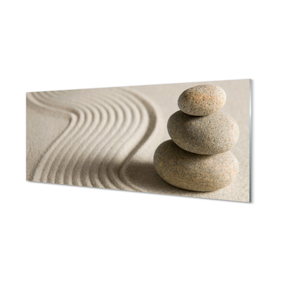 akrylový obraz kamenná stavba písek
