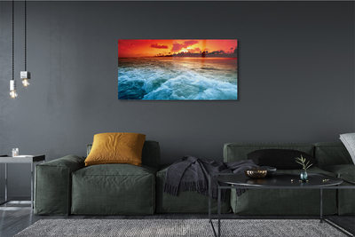 akrylový obraz Sea strom západ