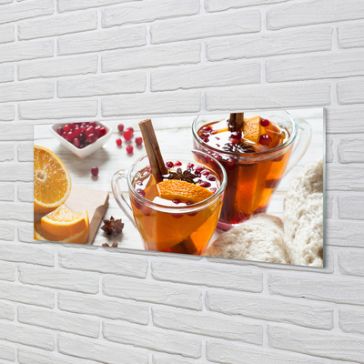 akrylový obraz Winter tea cup