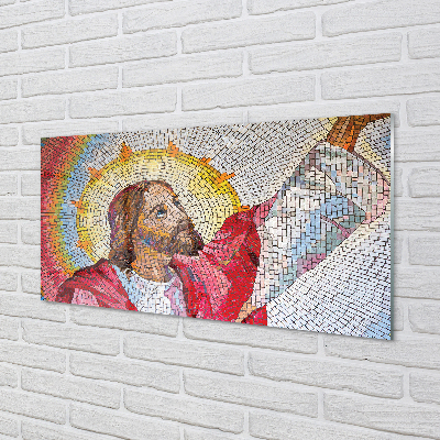 akrylový obraz mozaika Jesus