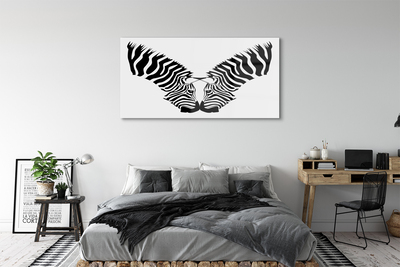 akrylový obraz zrcadlo zebra