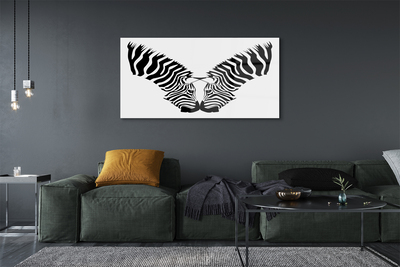 akrylový obraz zrcadlo zebra